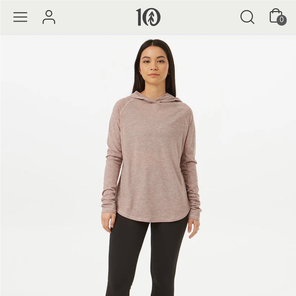 Tentree Mauve InMotion Lightweight Hoodie